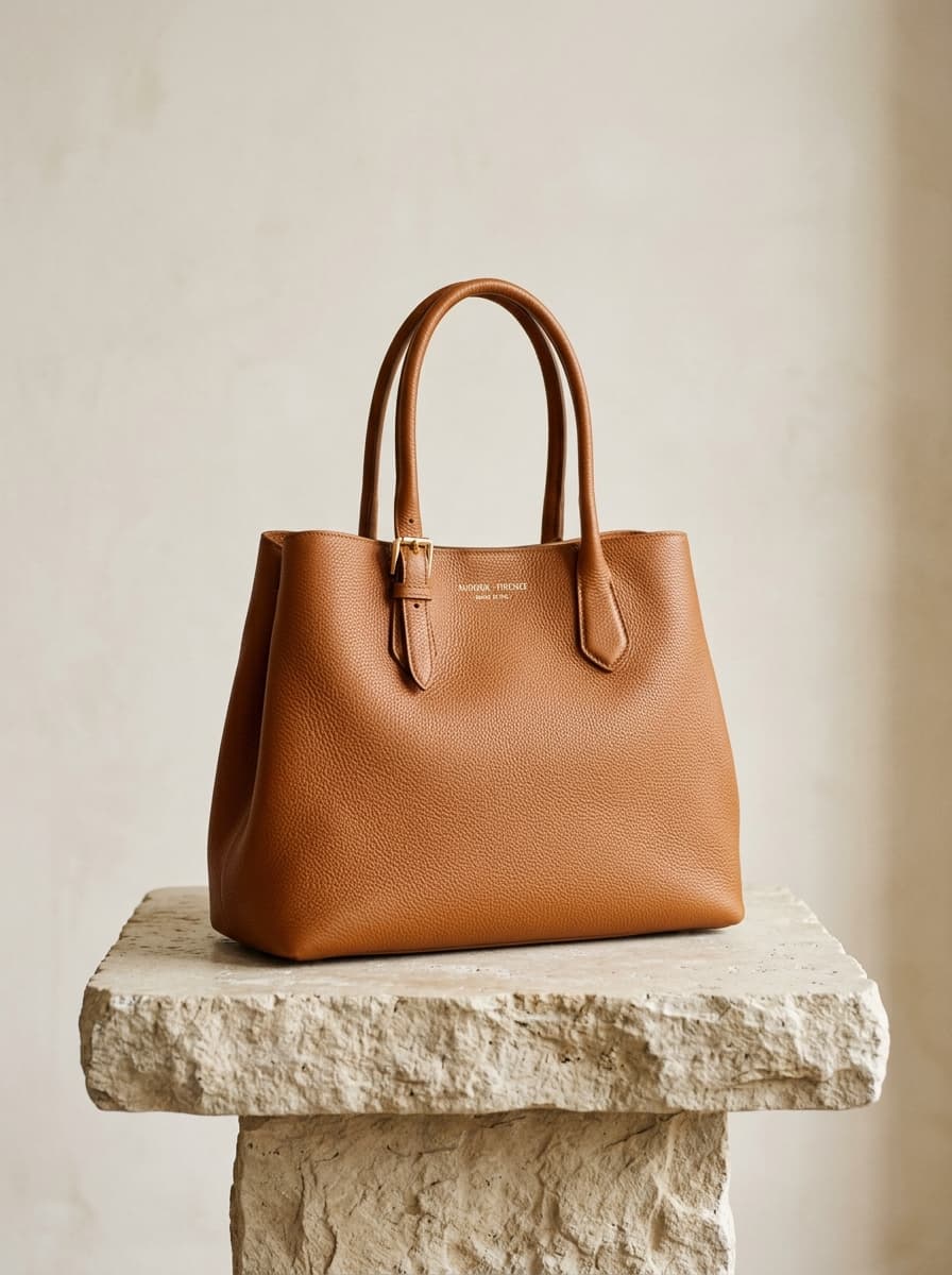 Sac Cabas Cuir Grainé 'ALIZO Grand Modèle'